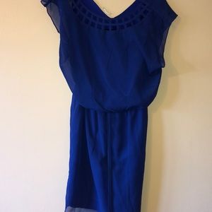 Blue tunic dress